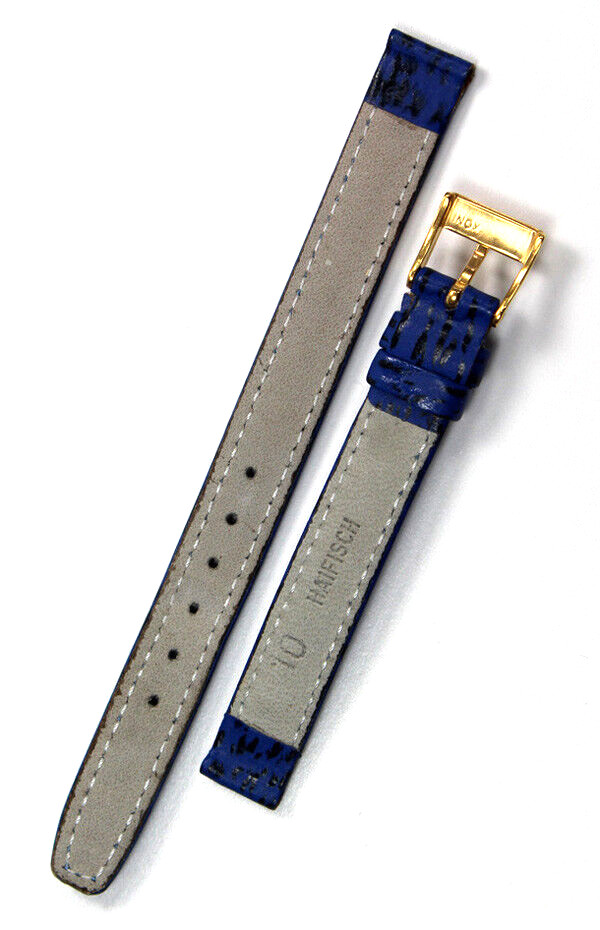 10mm Real Shark leather Band handmade Germany Graf Marine Blue Watch Strap