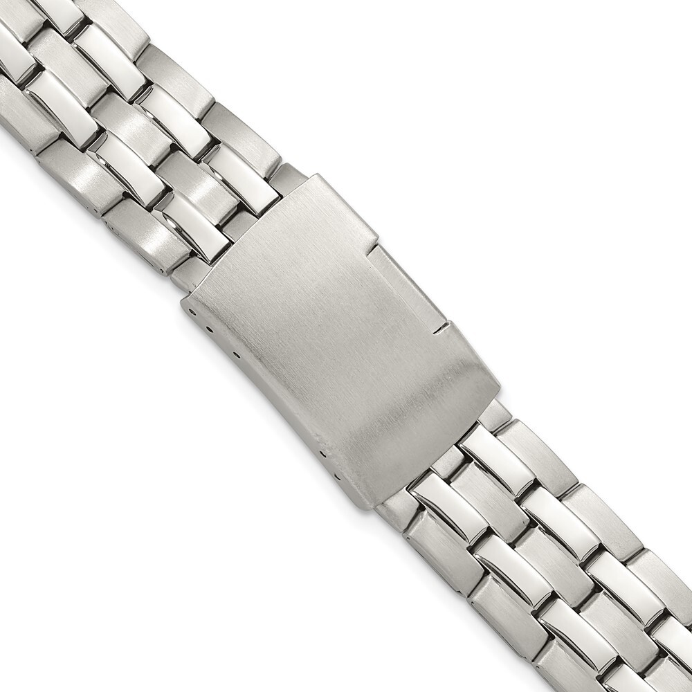 18mm Stainless Steel Push-Button Deployment Watch Band