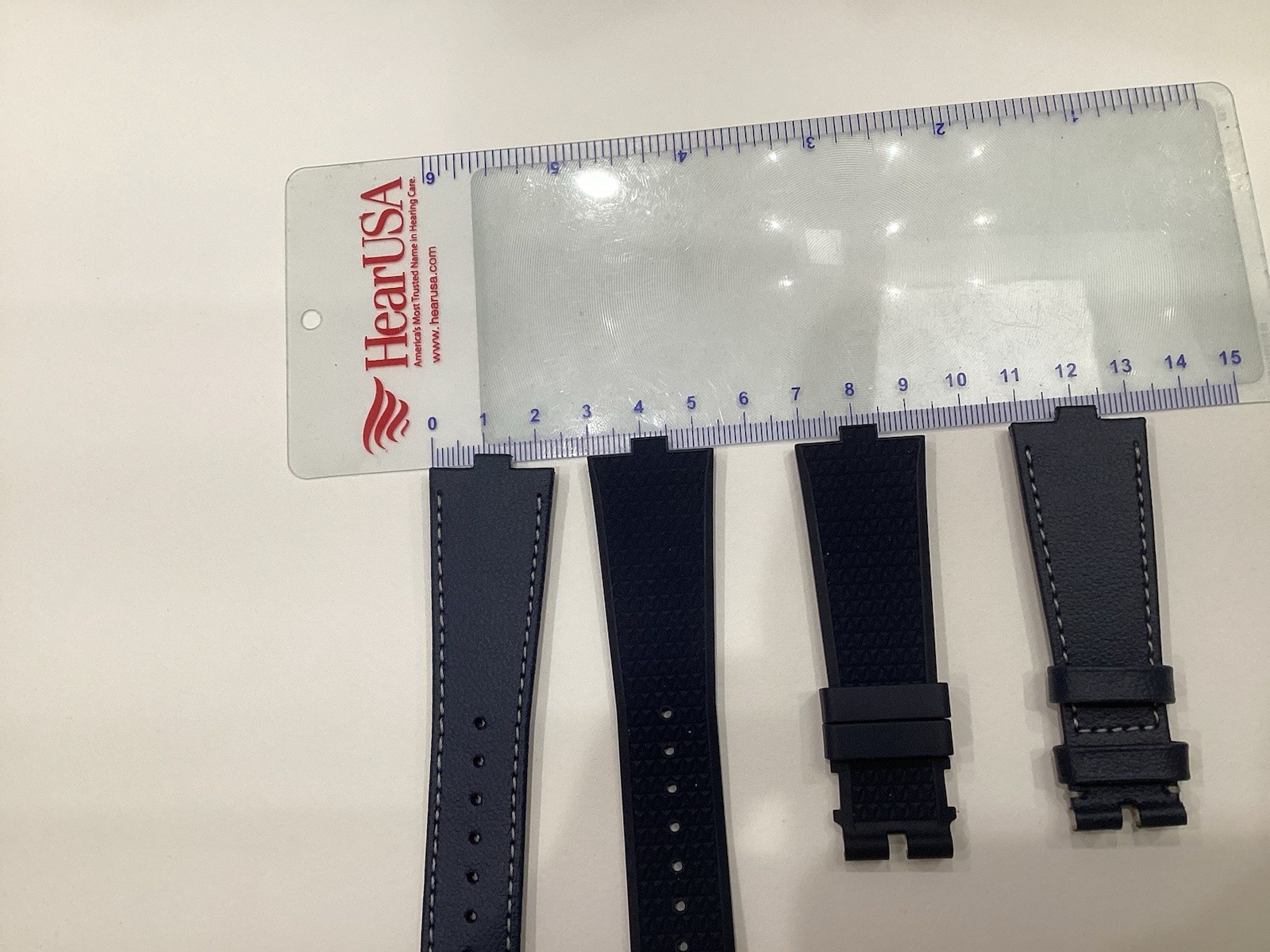 Vacheron Constantin Overseas Gen3 Pair Blue Leather & Rubber Watch Strap OEM