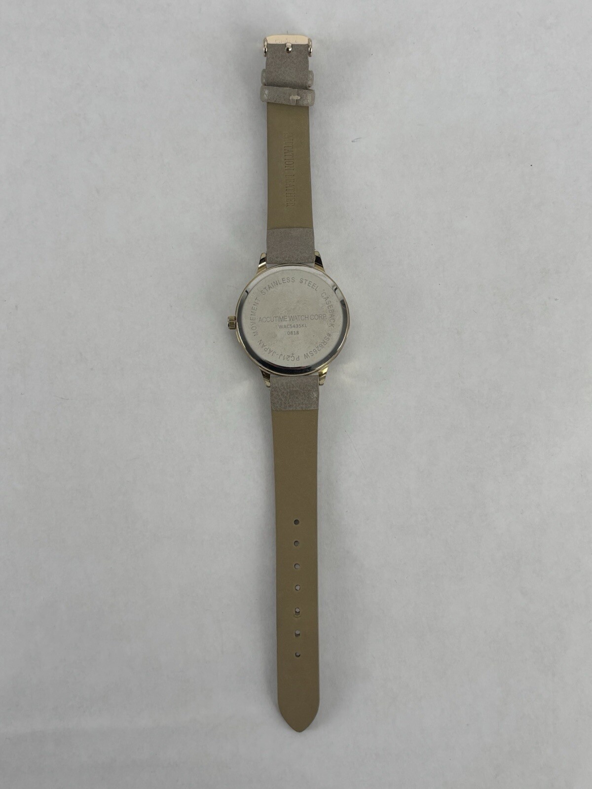 Accutime Watch Corp. 38mm Gold Tone Bumblebee Dial Quartz Watch w/Band & Battery