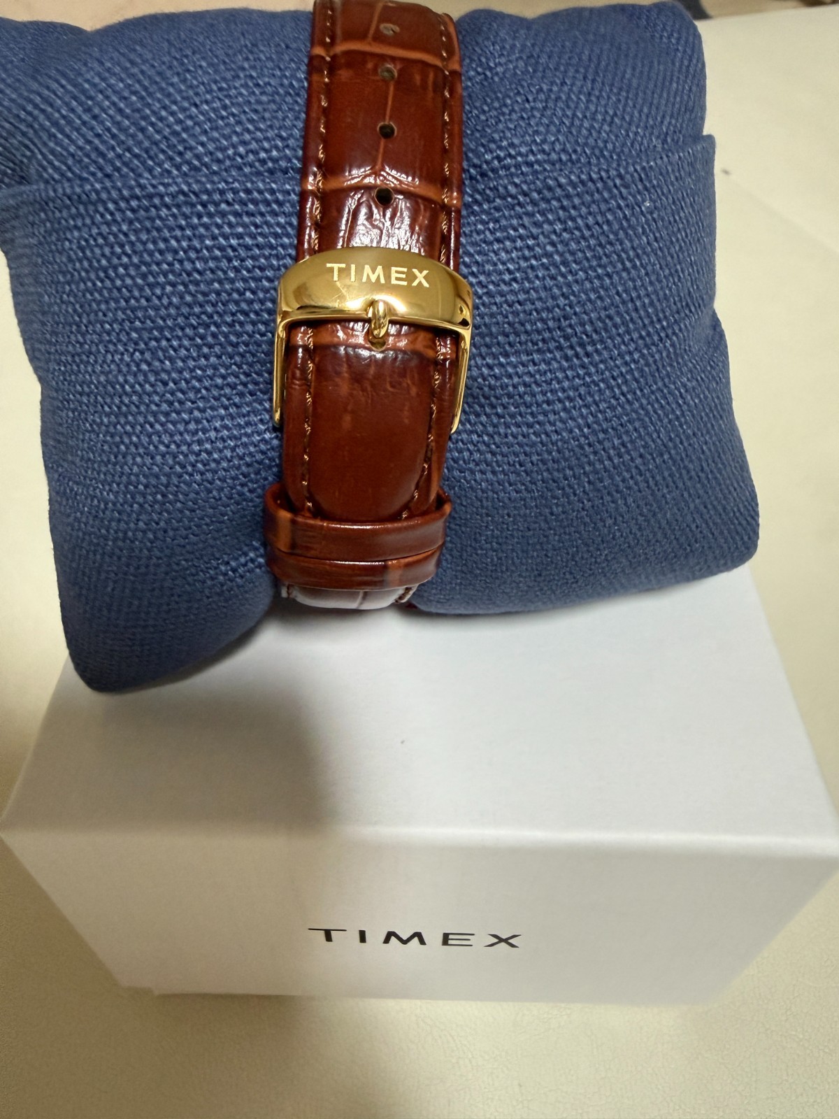 Timex x Noah Moon Phase Watch Brown Gold Leather Rectangular New Limited