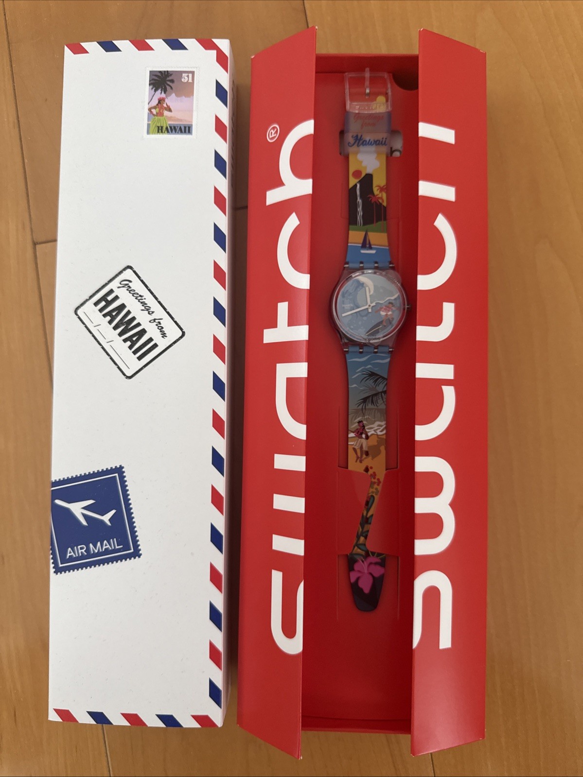 Swatch Hawaii Exclusive Destination Watch Pau Hana Time GZ339 Retired