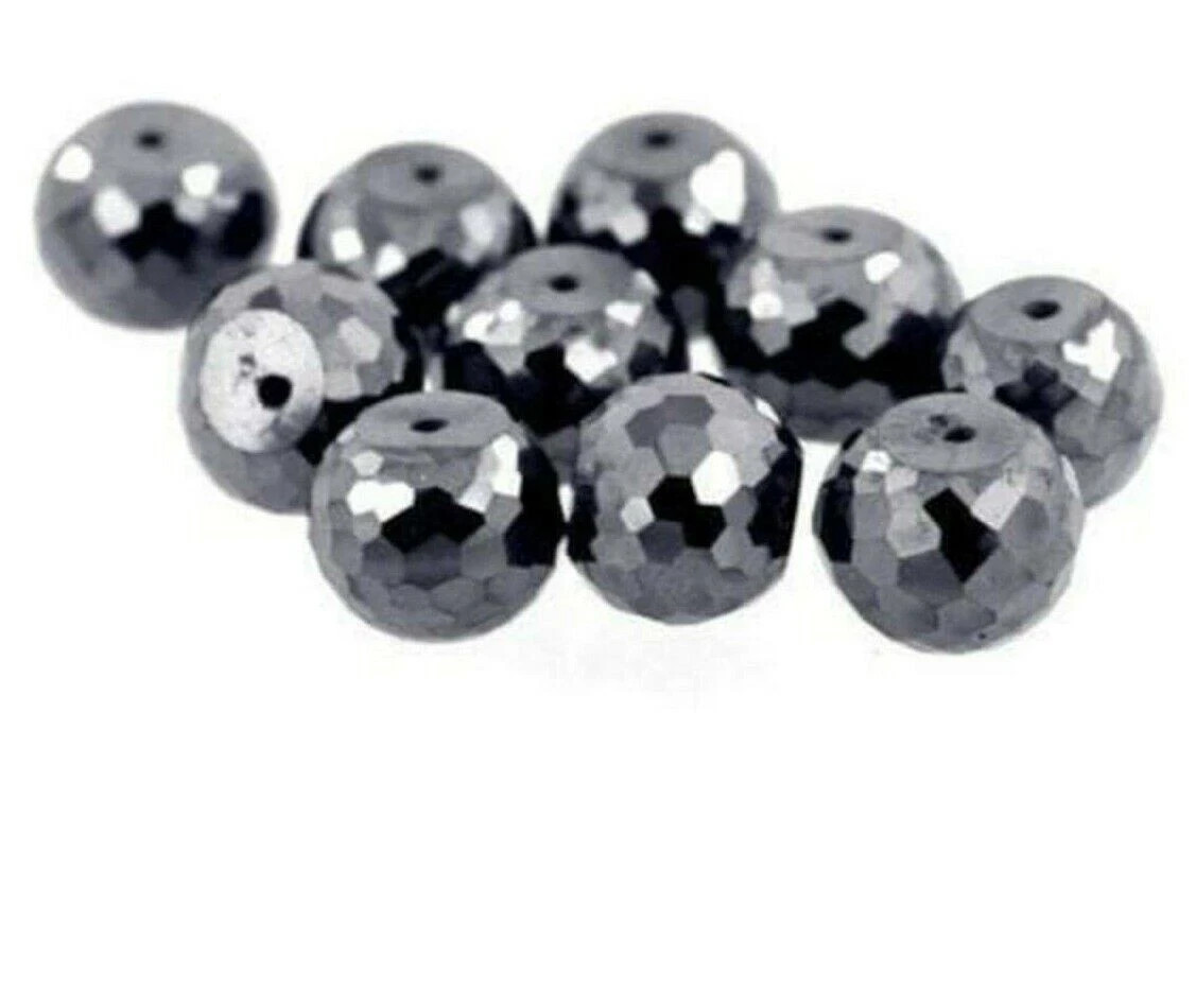 Black Diamond Beads 8 mm 36 Pcs Great Shine Quality AAA Certified Jewelry making