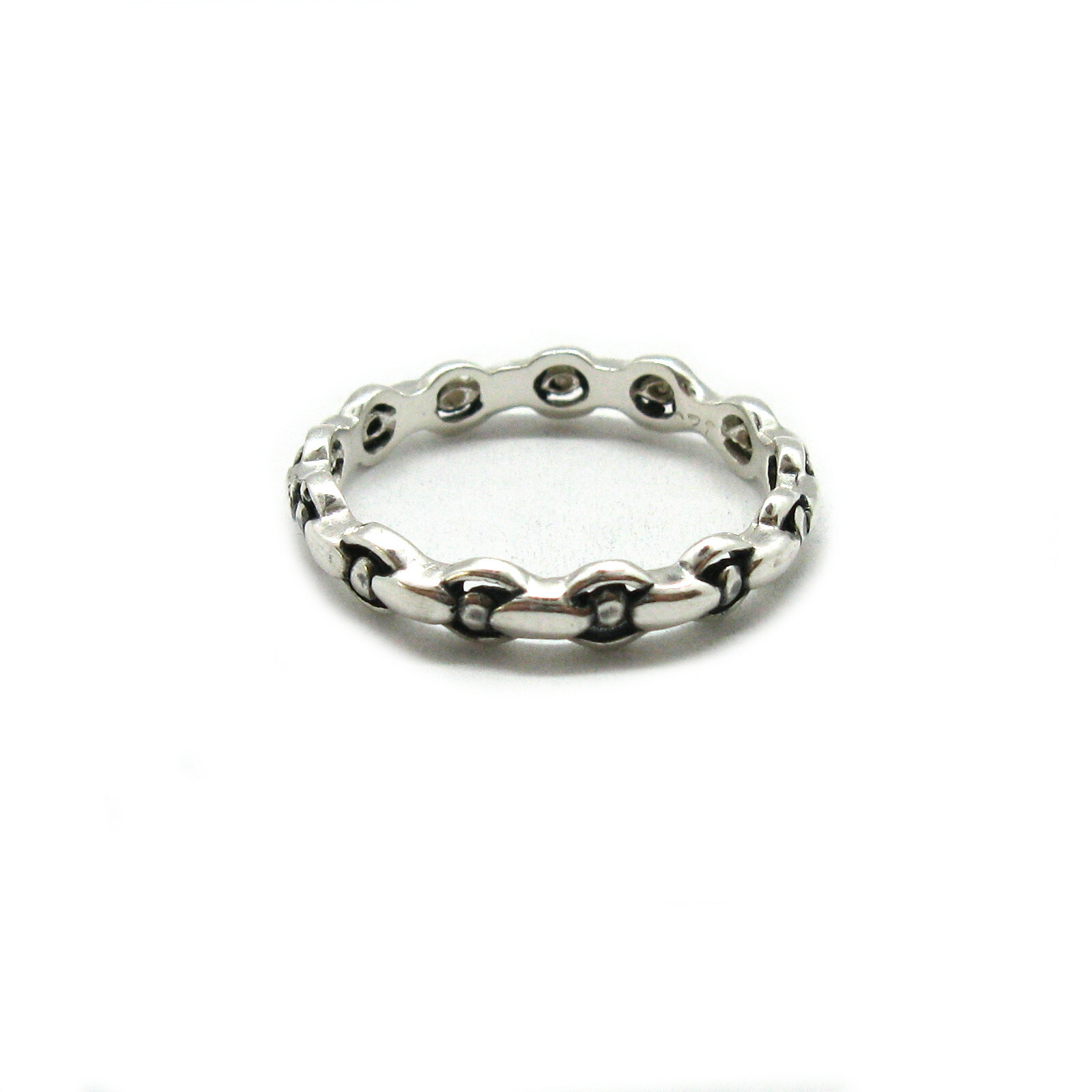Genuine sterling silver ring 4mm band solid hallmarked 925 R001948