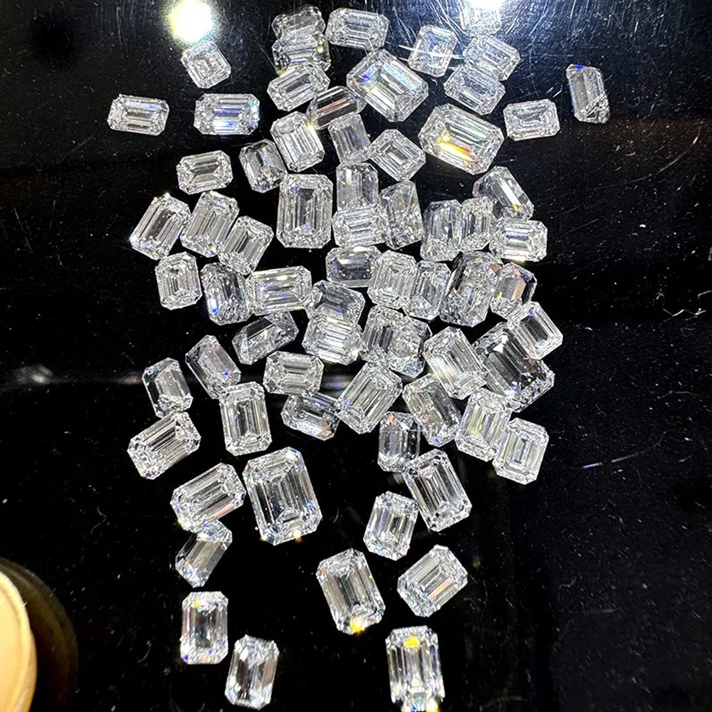 [CVD/HPHT Radiant Emerald] Wholesale 0.08-1ct Loose Lab Diamond Melee DEF VVS-VS