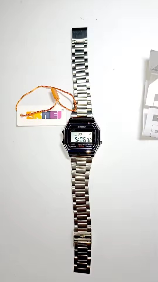 SKMEI SK1123 Unisex LED Digital Watch Stainless Steel
