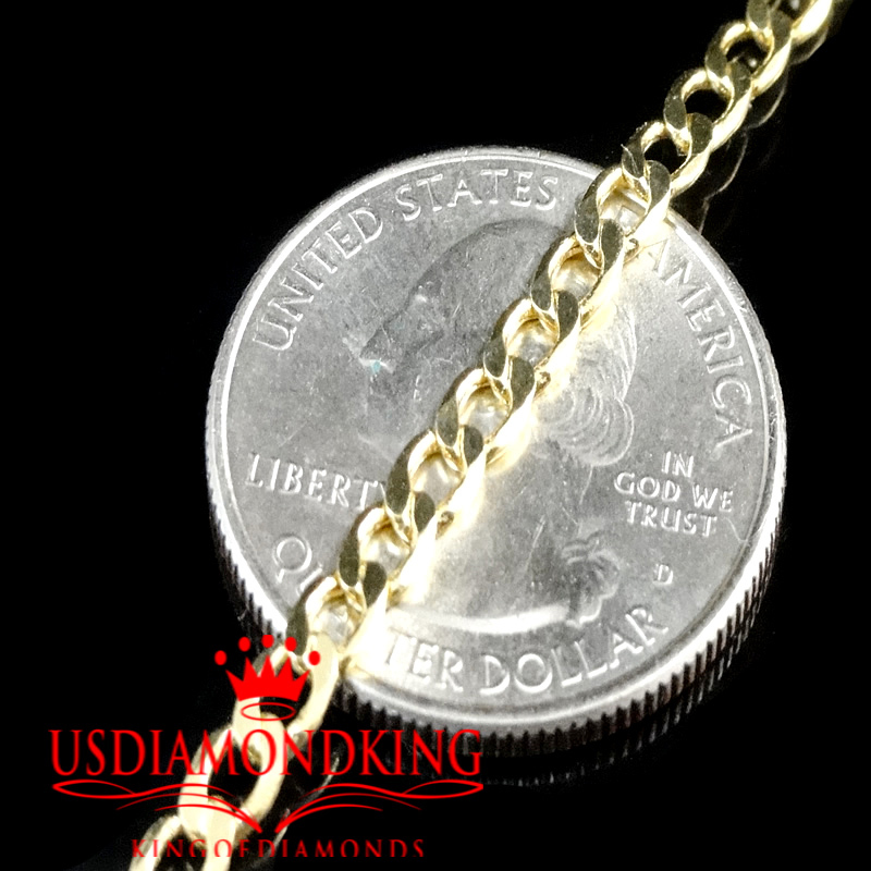 10K AUTHENTIC YELLOW GOLD MIAMI CUBAN CURB LINK CHAIN NECKLACE 2.5 MM 18~24 INCH
