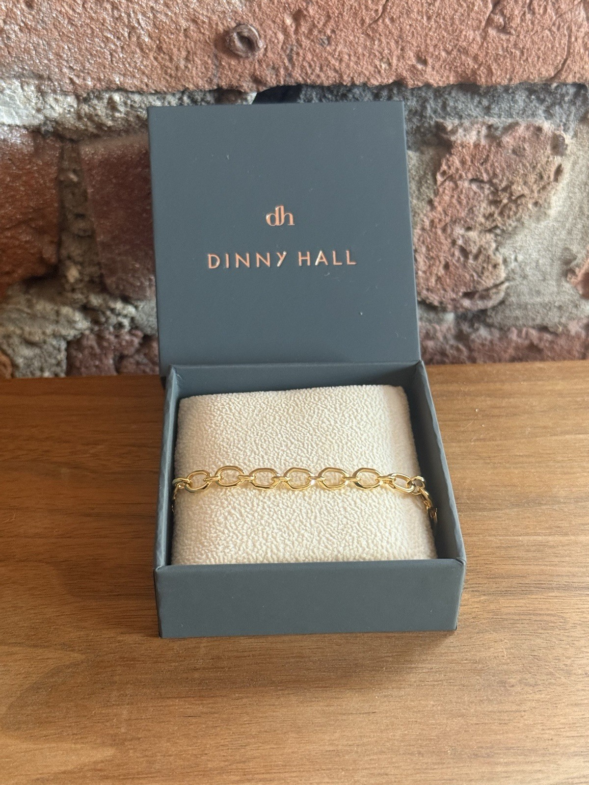 Brand New Dininny Hall Thalassa Link Bracelet 18k Gold Vermeil RRP £295