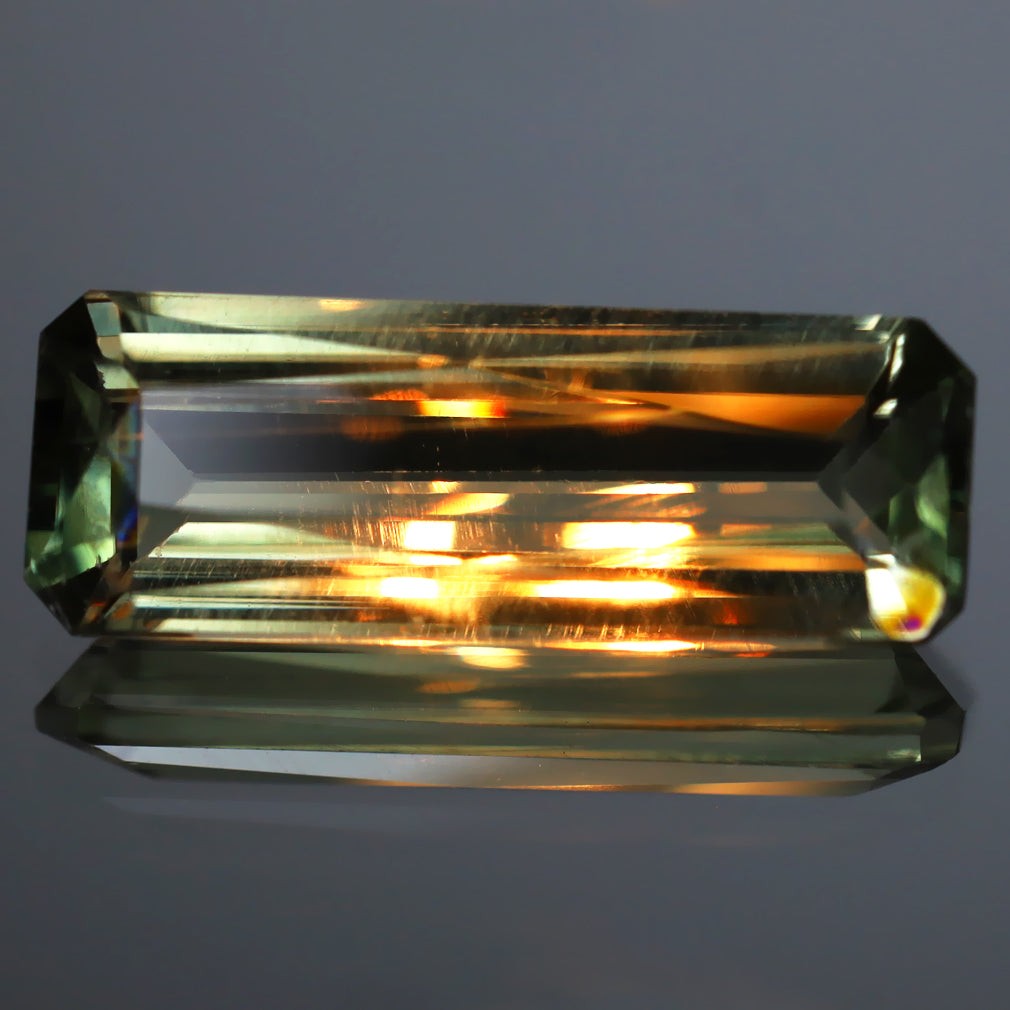 2.89 ct Octagon (14.72 x 5.43 mm) Turkey Natural Color Change Diaspore Gemstone