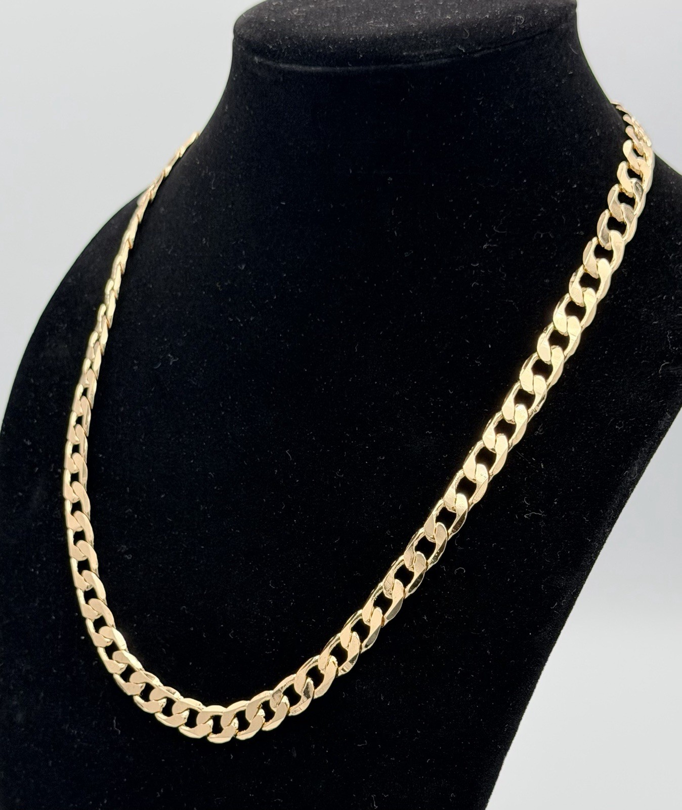 18K Gold Filled Cuban Link Chain, 10mm, 24″ New