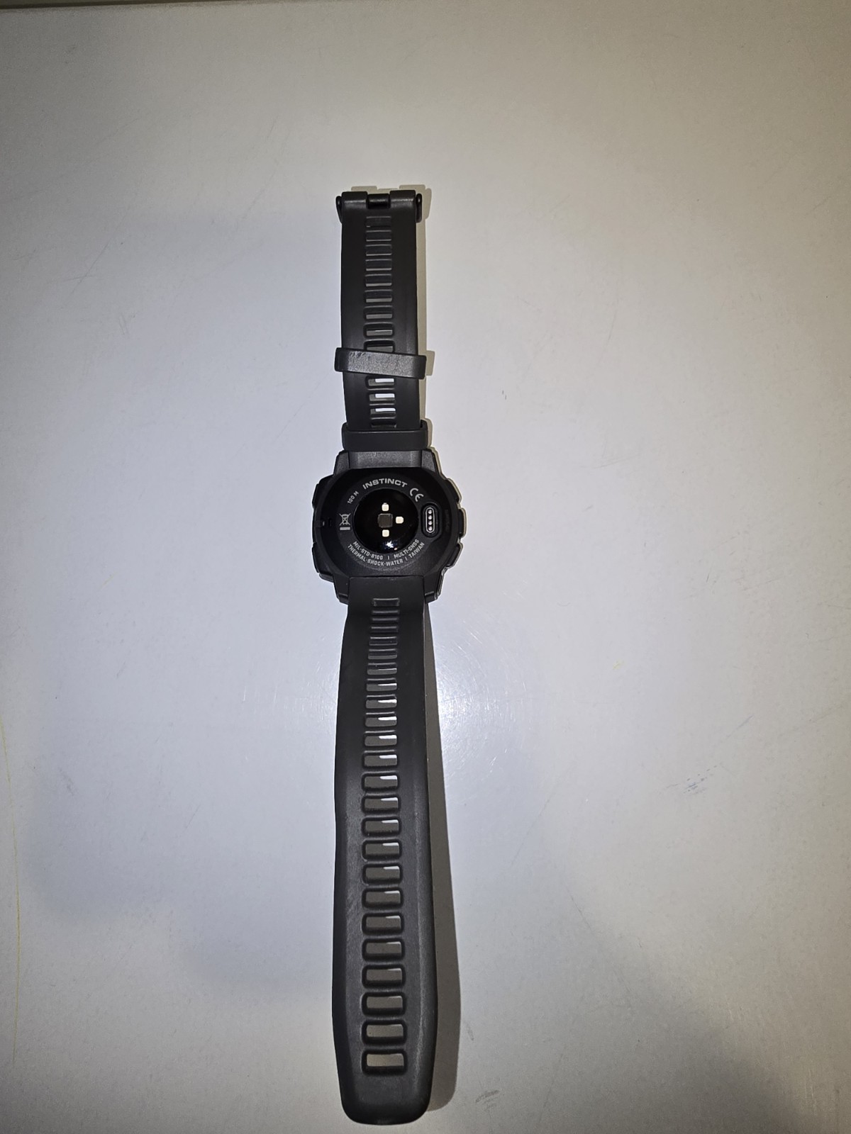 Garmin Instinct GPS Digital Sport Watch 45mm Black Silicone Strap 100m