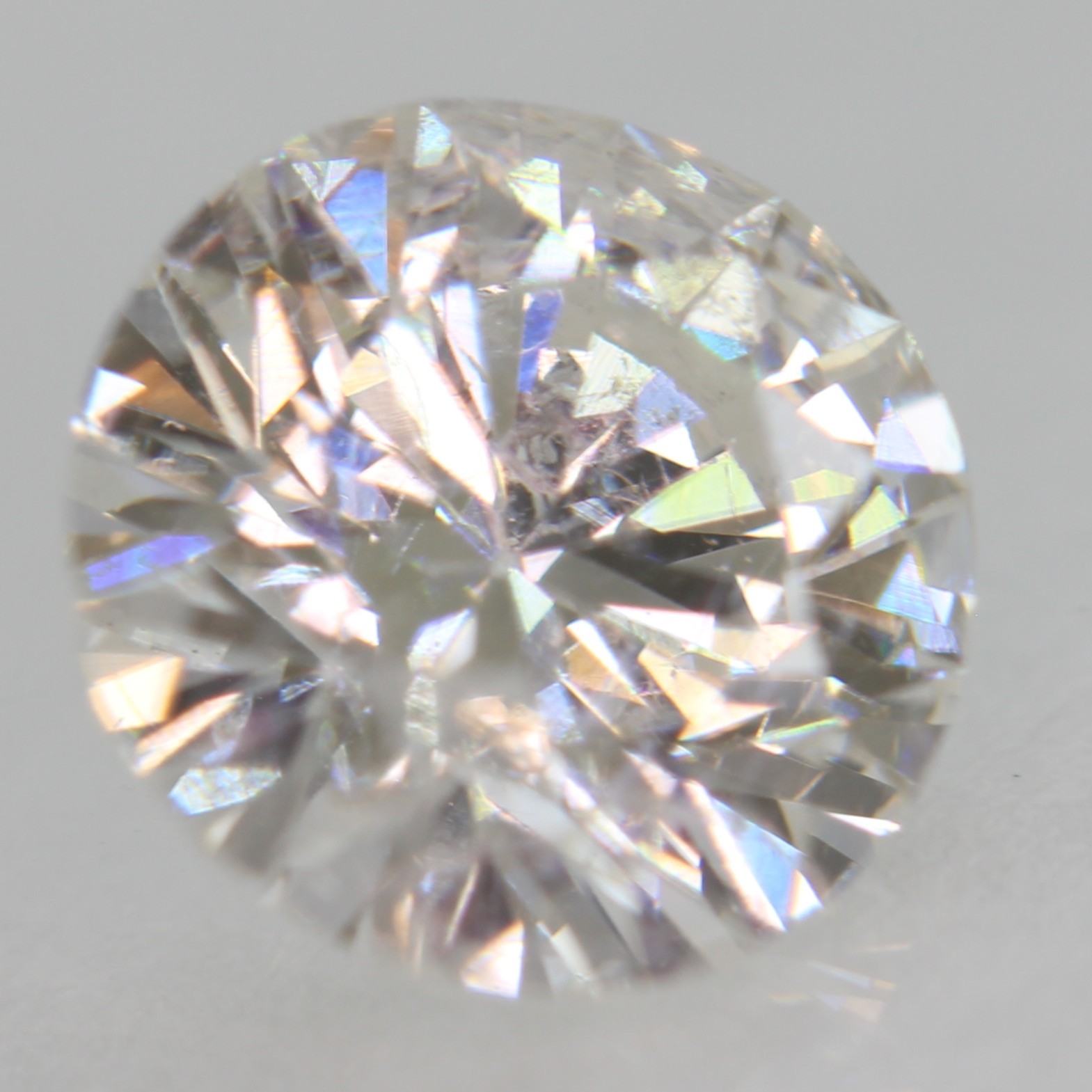 Certified 1.06 Carat F SI1 Round Brilliant Natural Enhanced Loose Diamond 6.7mm