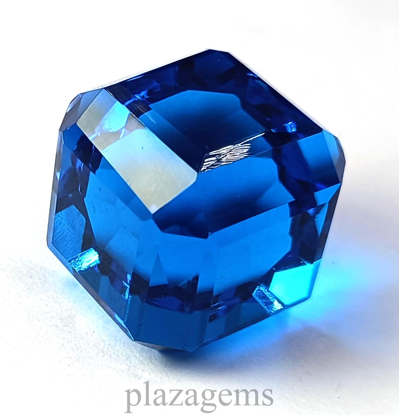 Rare 60.90 Carat Natural Blue Sapphire Cube EGL Certified Loose Gemstone 5DSV