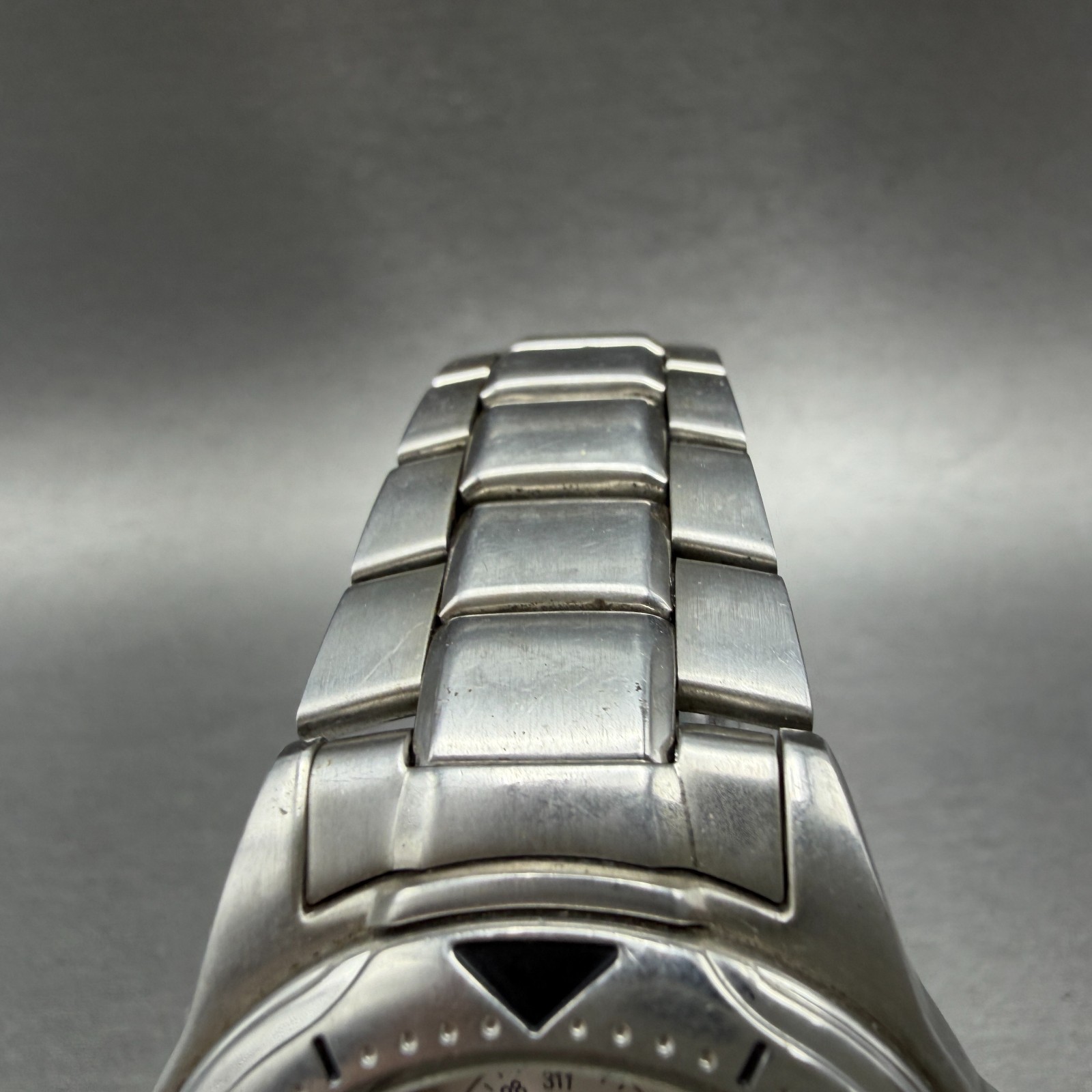 Casio Dive Watch Men 38mm Silver Dial Silver Tone Daydate Round MTD-1046 NewBatH