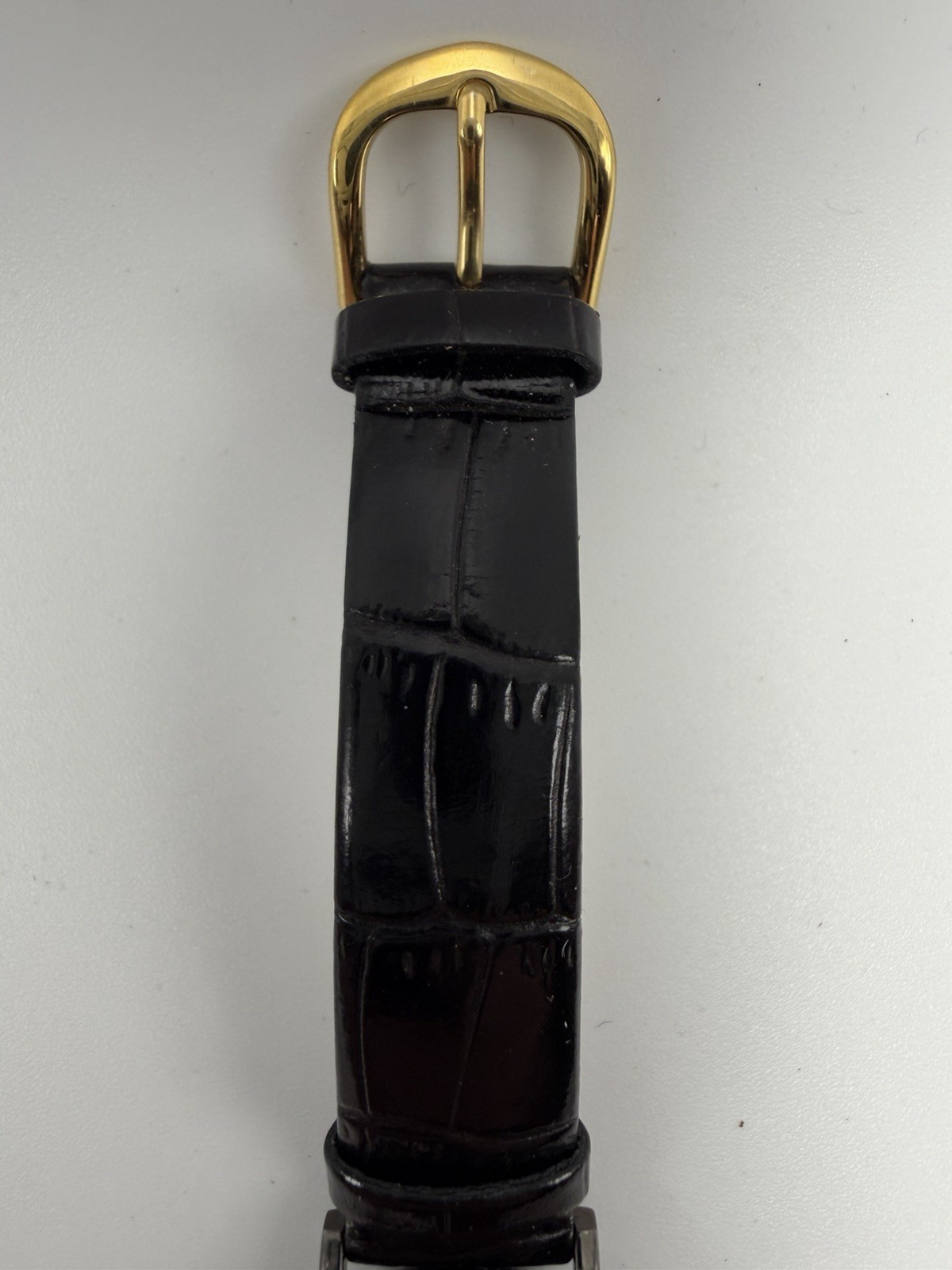 Peugeot PQ8283L New Battery Ladies Watch 24MM 6.5″ Black Leather Band