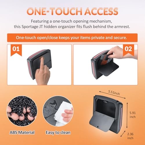 TACORBO Center Console Hidden Storage Box Compatible with Kia Sportage 2023