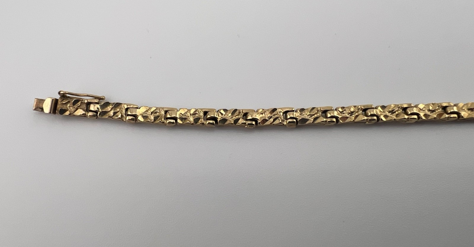 Late 1970’s 14K Gold Nugget Style Bracelet by Michael Anthony Paolombizio