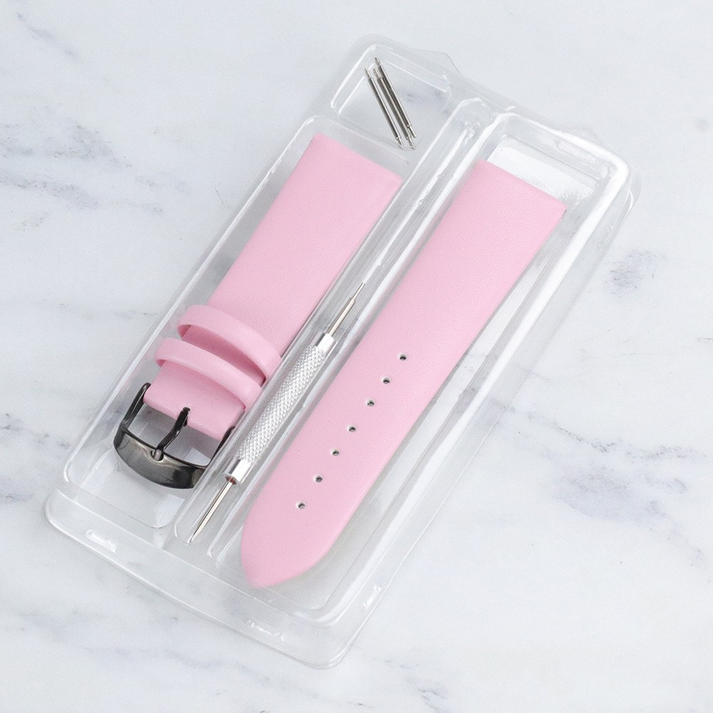 High quality genuine leather watch strap boxed needle buckle wristband 20mm 22mm
