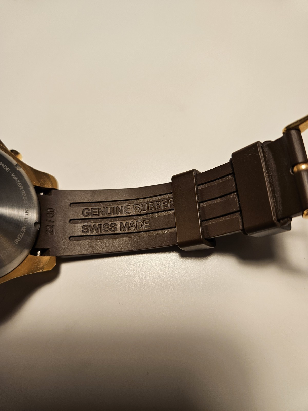 Victorinox Swiss Army Men’s Chronograph Quartz Brown Dial Rubber Strap 100m