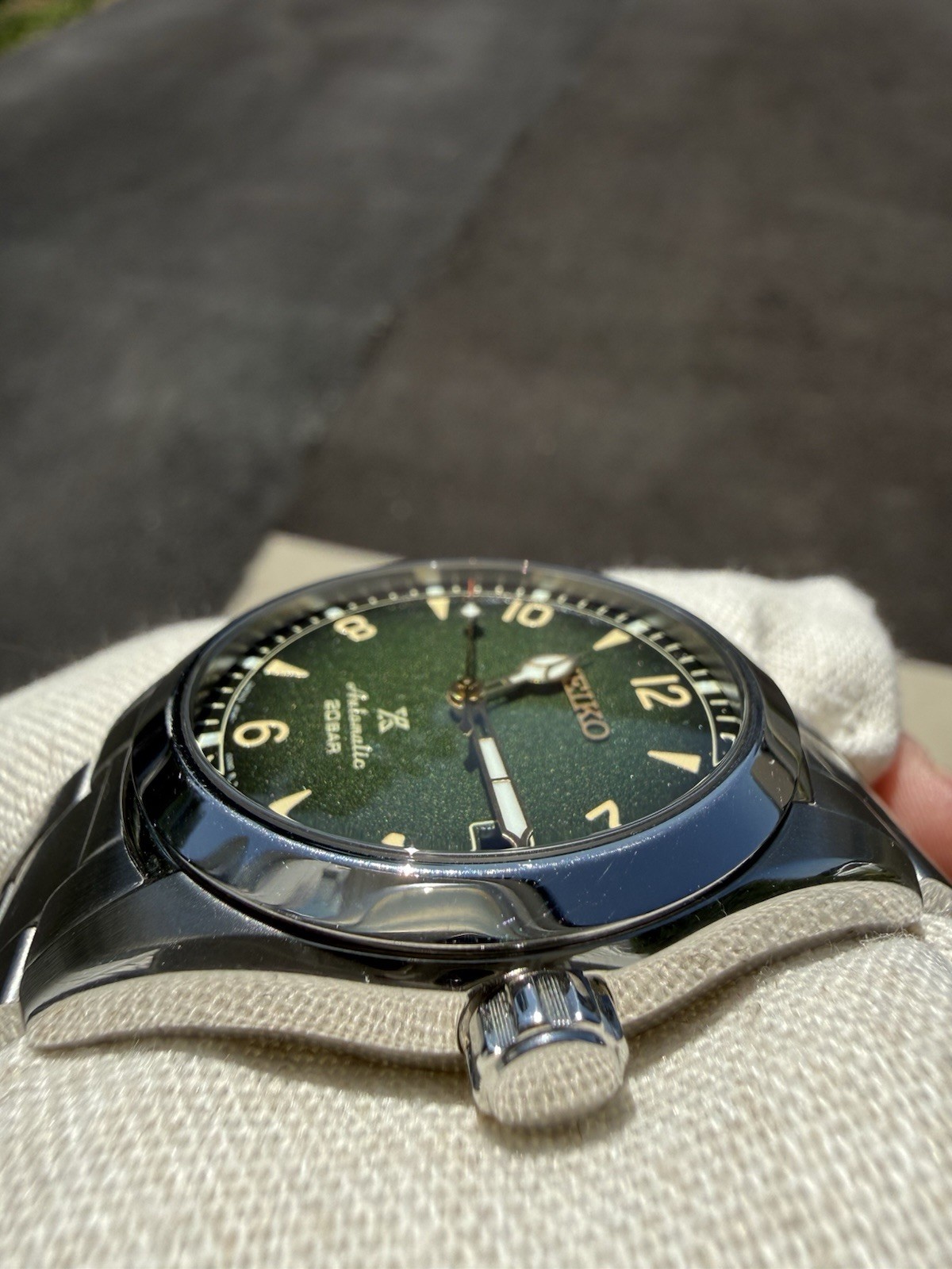 Seiko Prospex SPB155 Baby Alpinist Green Dial Full set + Nato Strap
