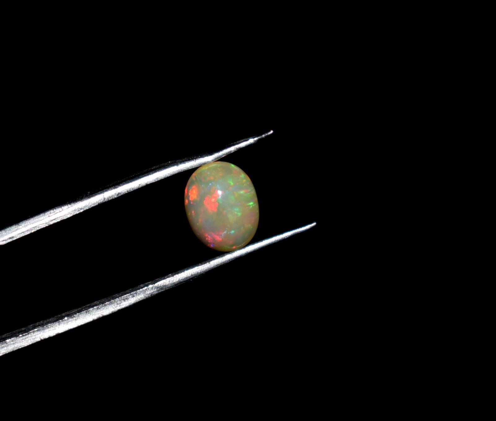 Natural Ethiopian Wello Fire Opal Cabochon Loose Gemstone 6X8mm