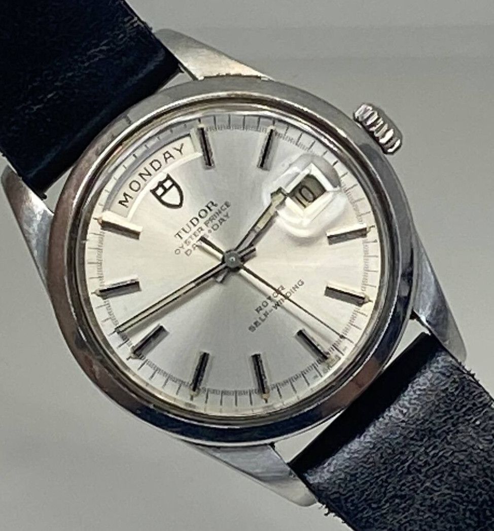 VINTAGE TUDOR DAY DATE JUMBO 38MM REF 7017/0 AUTOMATIC MOVEMENT STAINLESS STEEL