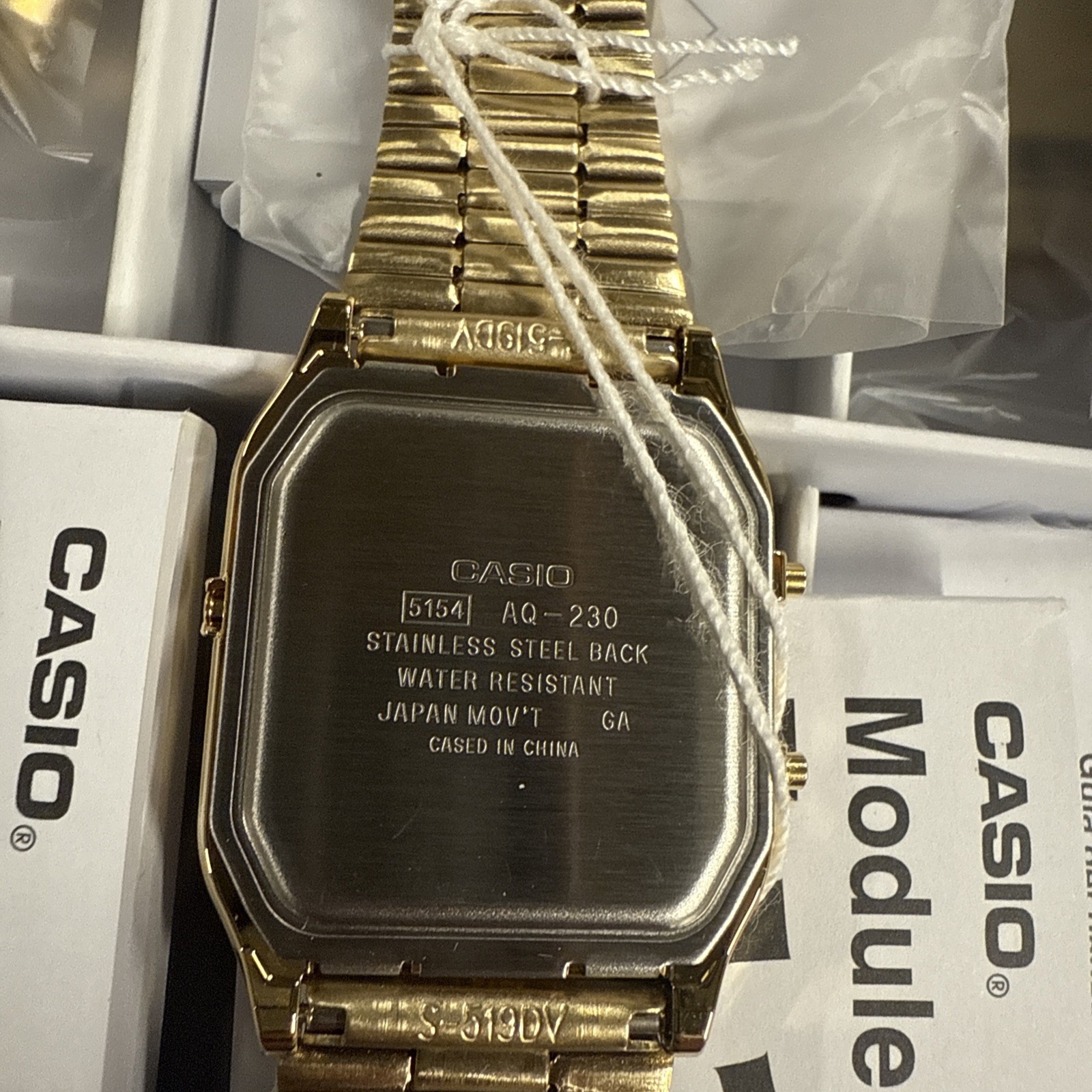 Casio AQ230GA-9B Men’s Casual Classic Analog Digital Gold Watch Alarm Stopwatch