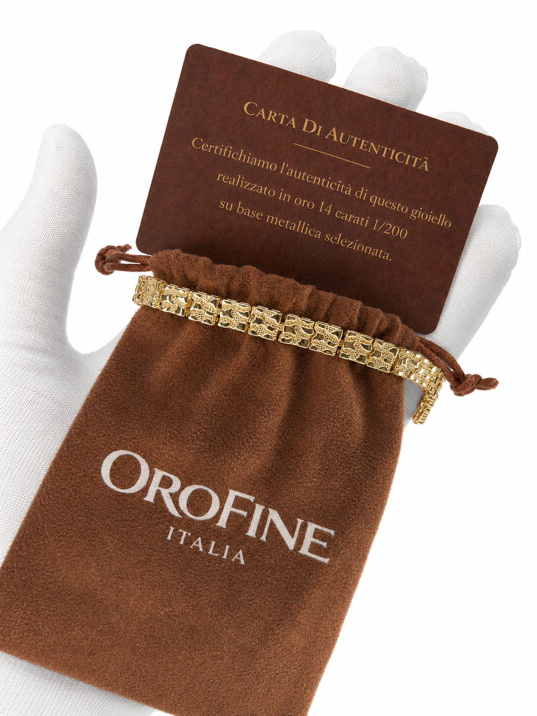 Italian 1/200 14k Yellow Gold Oro Nugget Bracelet Pulsera 8mm Men and Women in