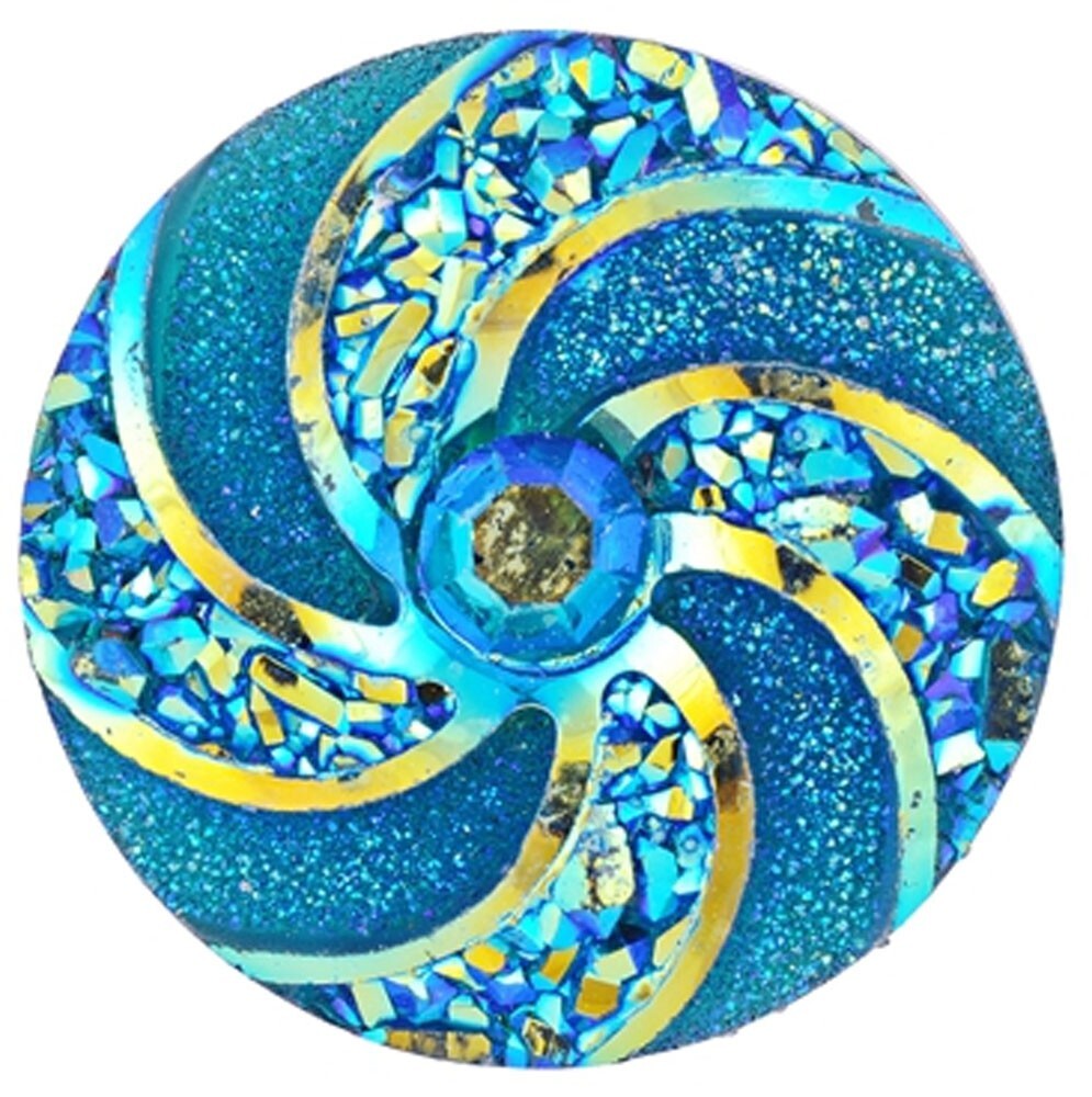 Pinwheel Resin 18mm Snap Button Jewelry Ginger Charm Black Yellow Green Red Teal