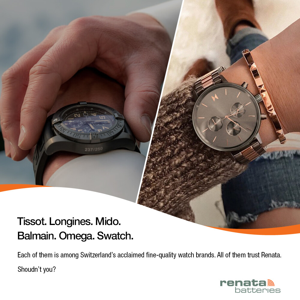 Renata 341 SR714SW 1.55V Silver Oxide Watch (20 Batteries) – Made in Switzerland