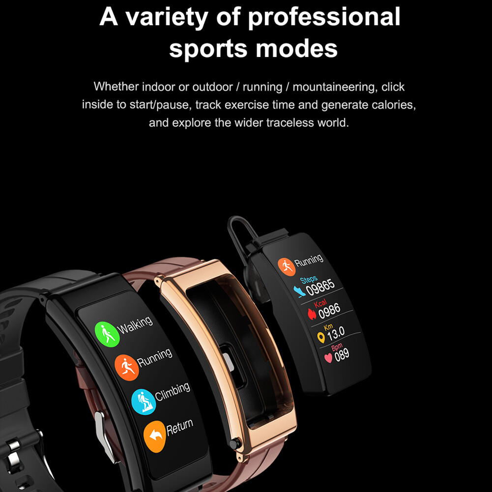 Smart Watch with Earbuds Stereo Earphones 2 in 1 Smartwatch Wireless Headset
