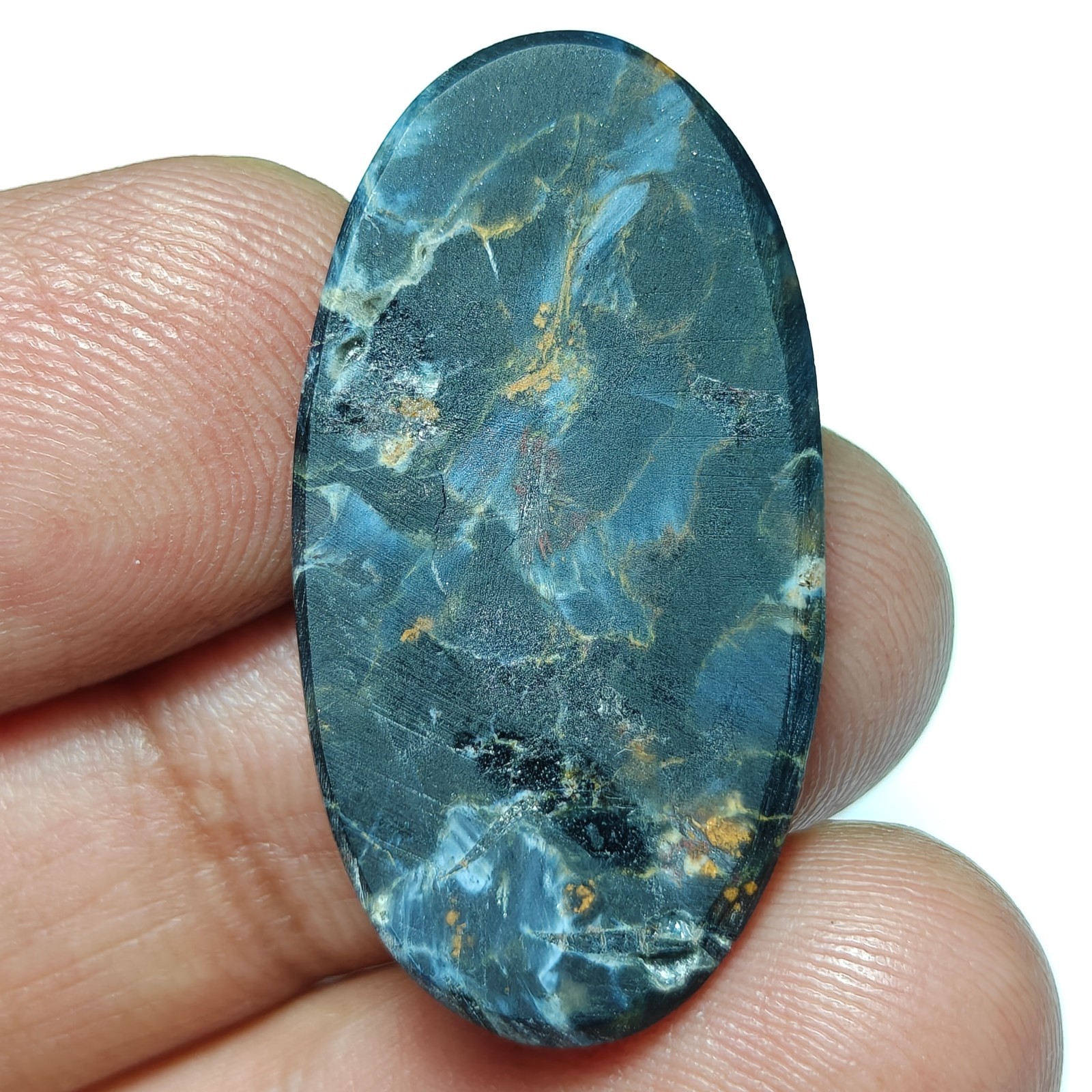 Natural Pietersite Cabochon Loose Gemstone For Jewelry Making| 17x33x4mm, 22ct