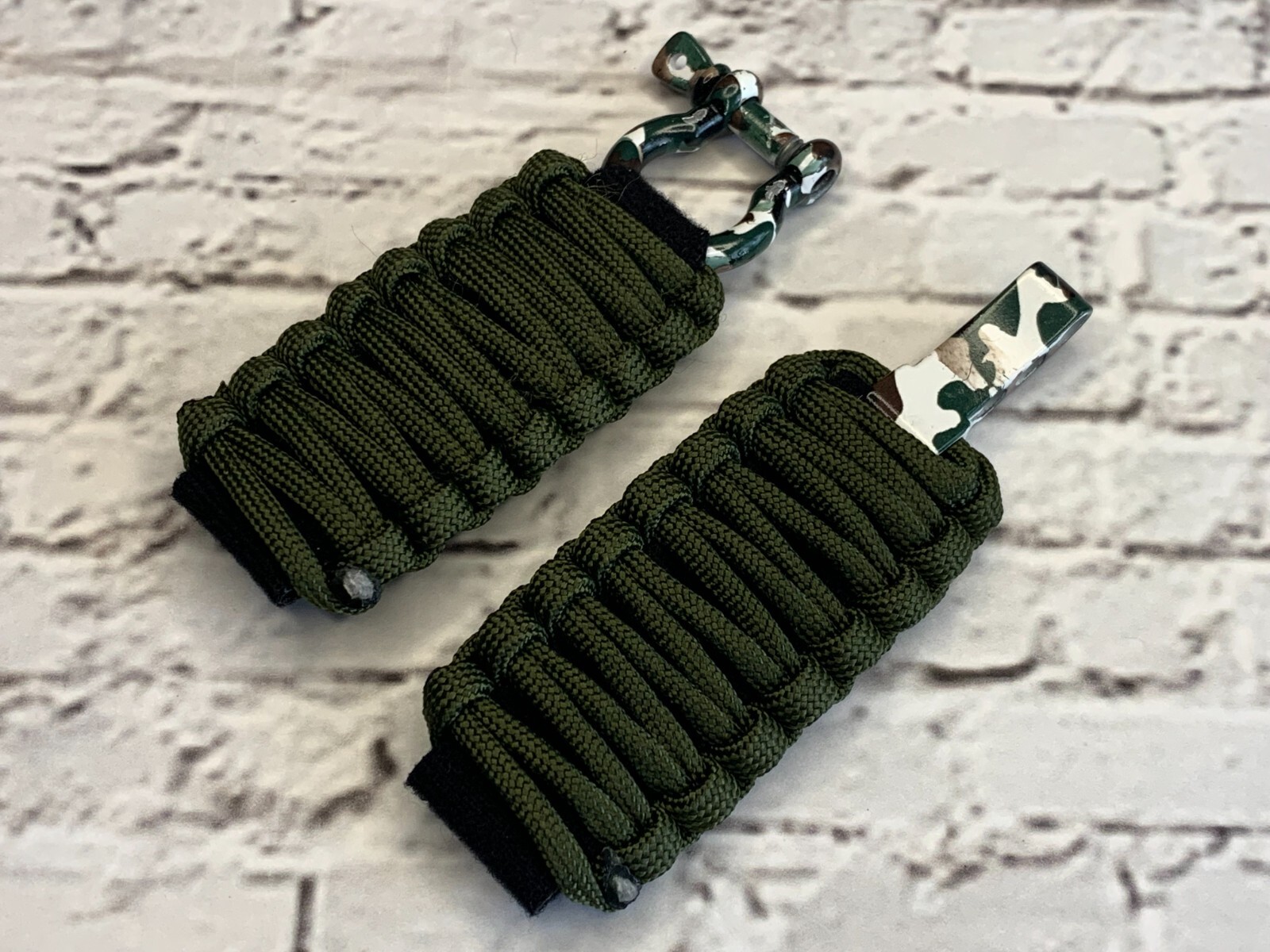 20 mm 22 mm Army Green King Cobra Adjustable Survival Band Camouflage U Shackle