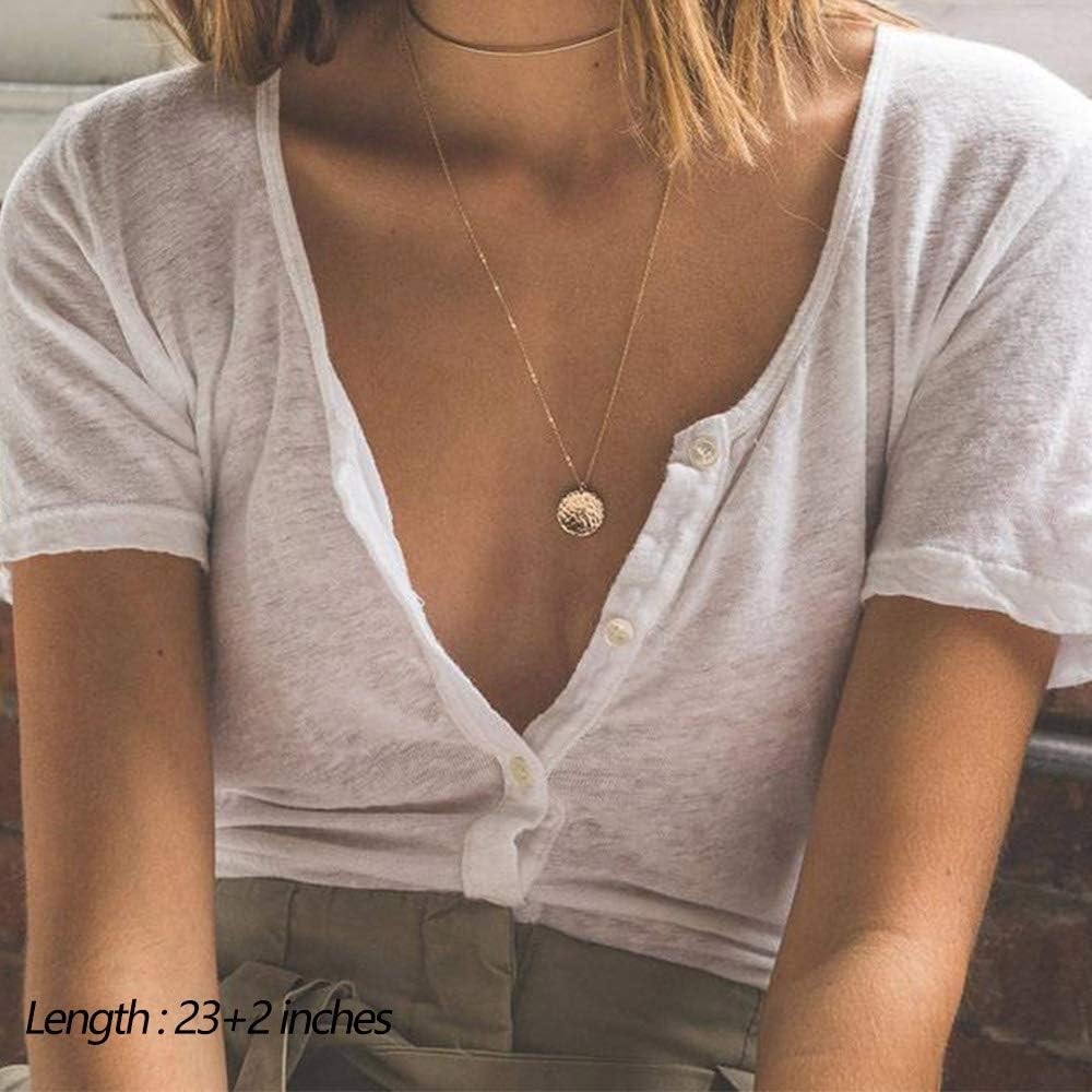 Handmade Dainty Layered Choker Necklace Set – Simulated Pearl & Y Pendant