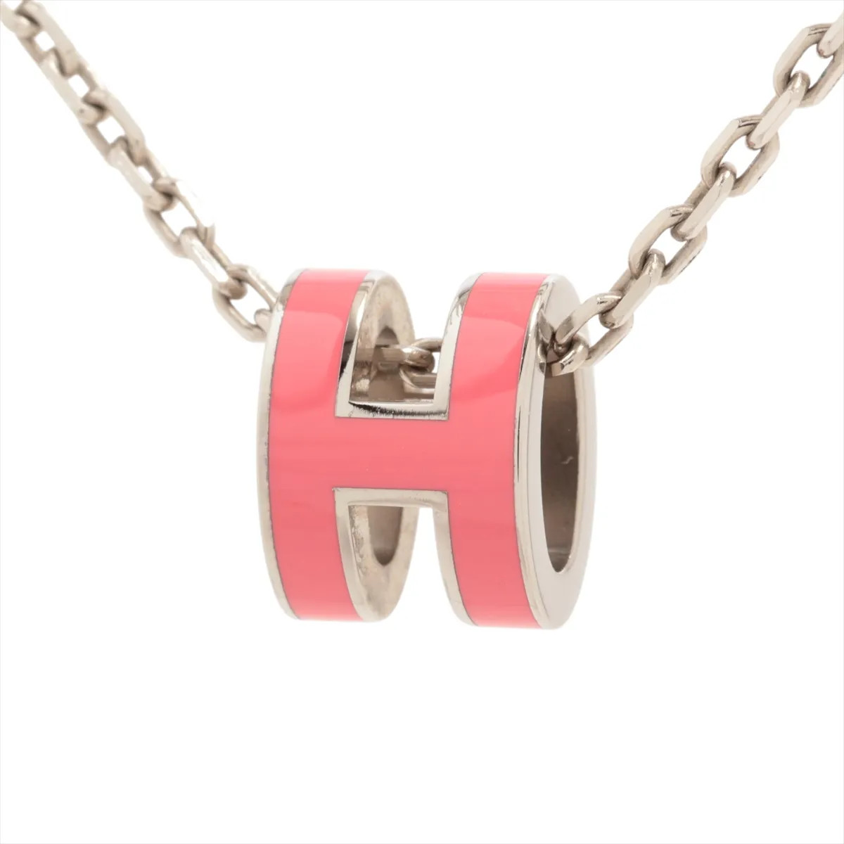Hermès Mini-pop H GD0213 Necklace GP Silver