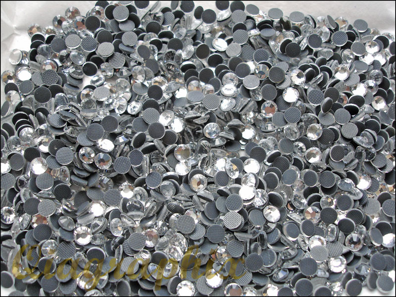 6x 1440 Pcs (60 gross) DMC Iron On Hotfix Crystal Rhinestones Clear SS16, SS16A