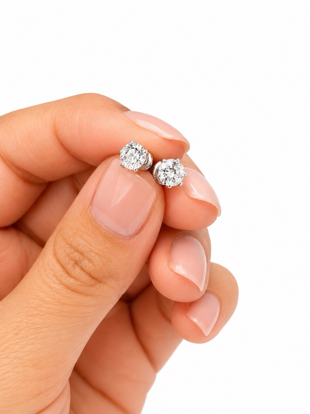 3 Pair Silver Tone Earrings Set Hoop Stud Textured Ball Gift Box Included