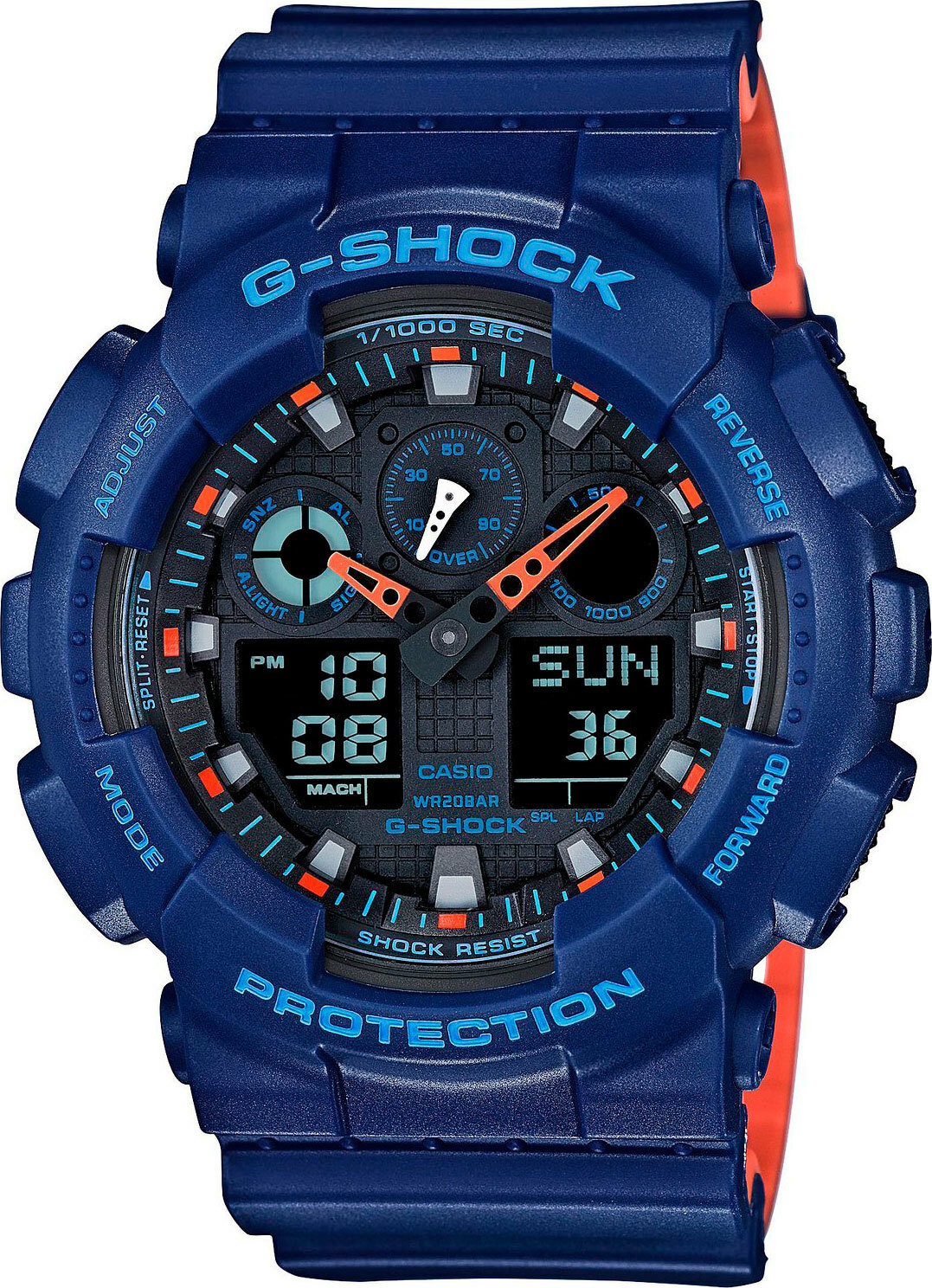 Casio G-Shock GA-100L-2A Blue Resin Men’s Watch