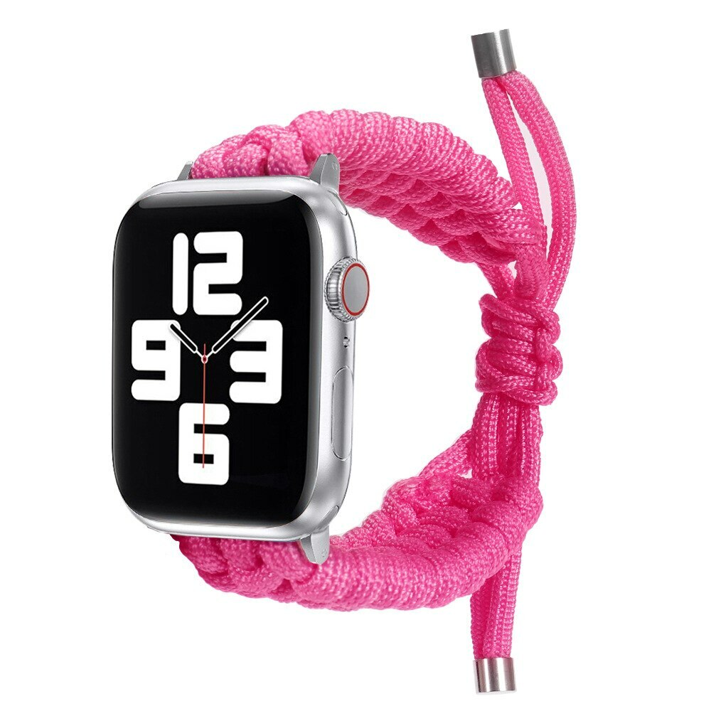 Nylon Braided Loop Strap iWatch Band For Apple Watch Series 6 SE 5 4 3 40mm 44mm