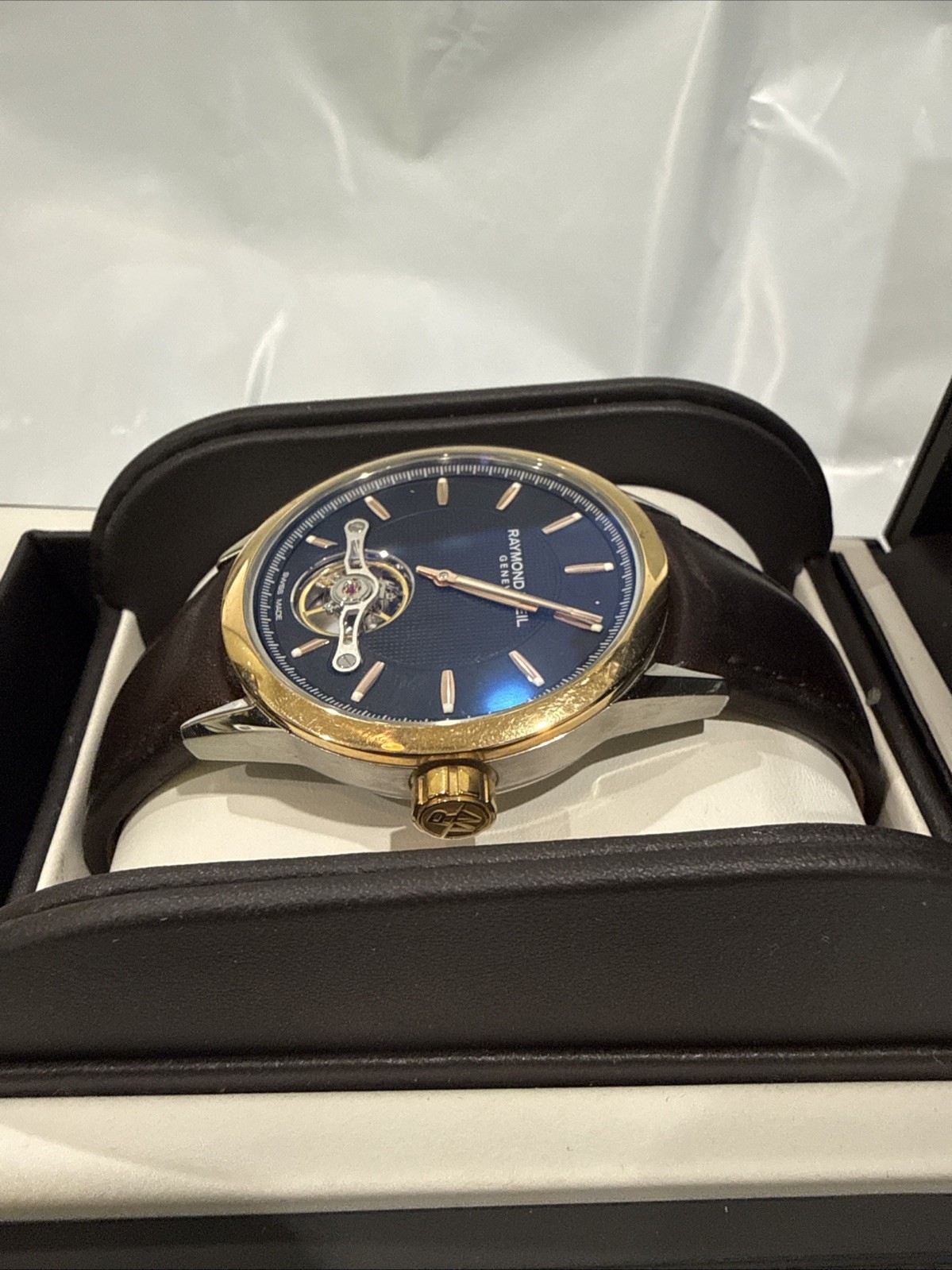 Raymond Weil Freelancer Automatic Steel Leather Mens Watch 2780-SC5-20001