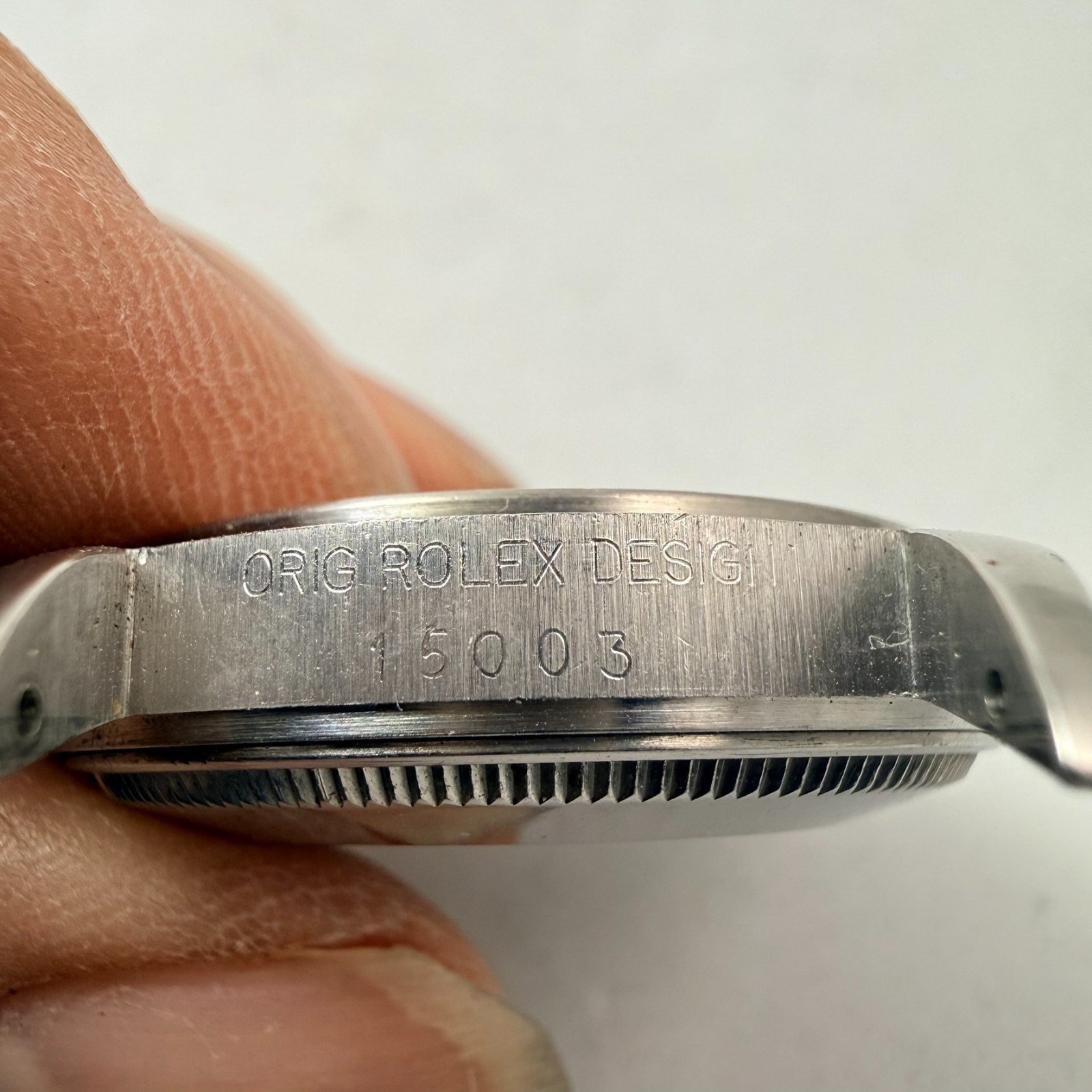 VINTAGE GENUINE ROLEX OYSTER DATE 15003 CASE 34MM QUICK SET FOR CAL 3035 # 787