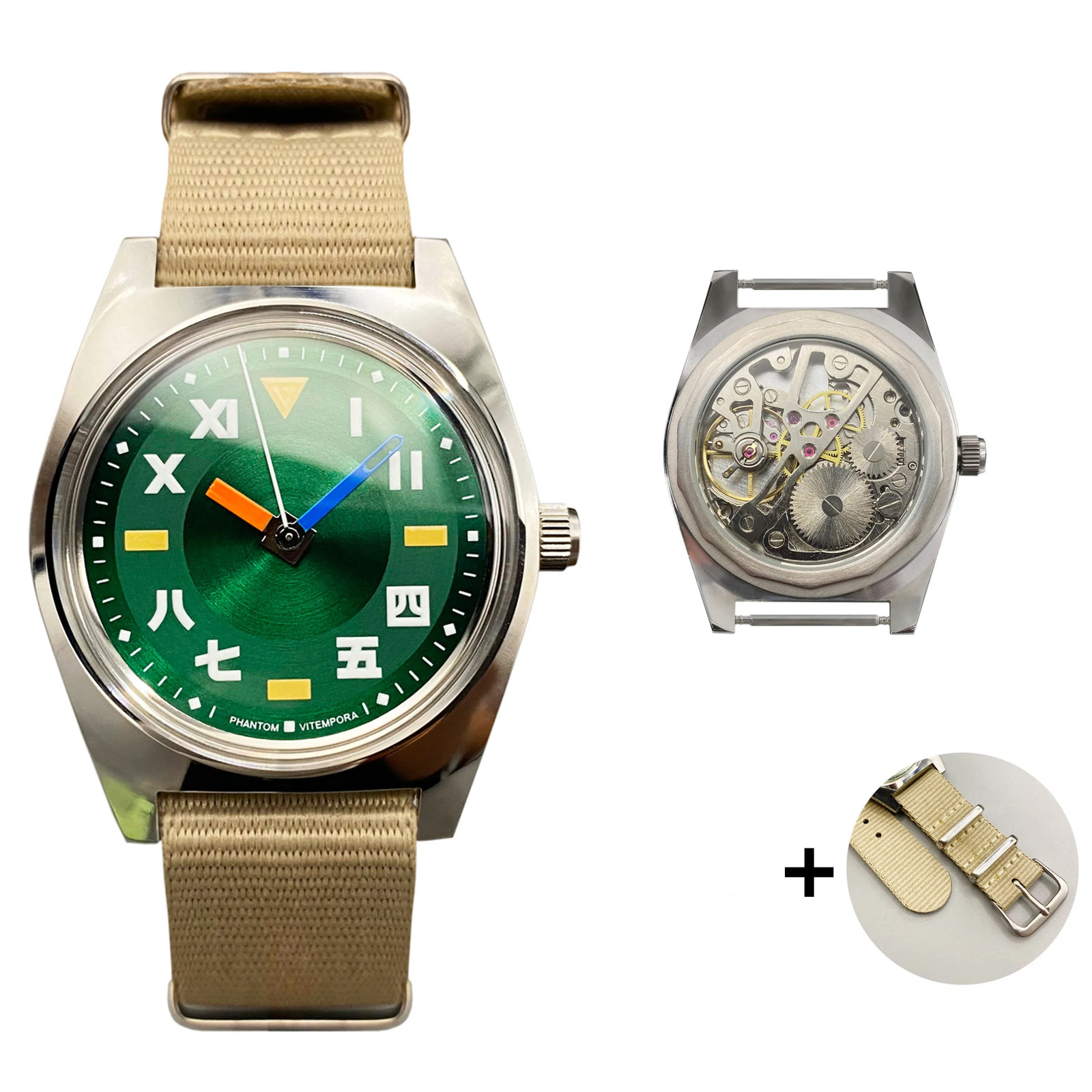 HEIMDALLR 7120 Hand-Wind Mechanical Watch Men 36mm Retro Business Timepiece