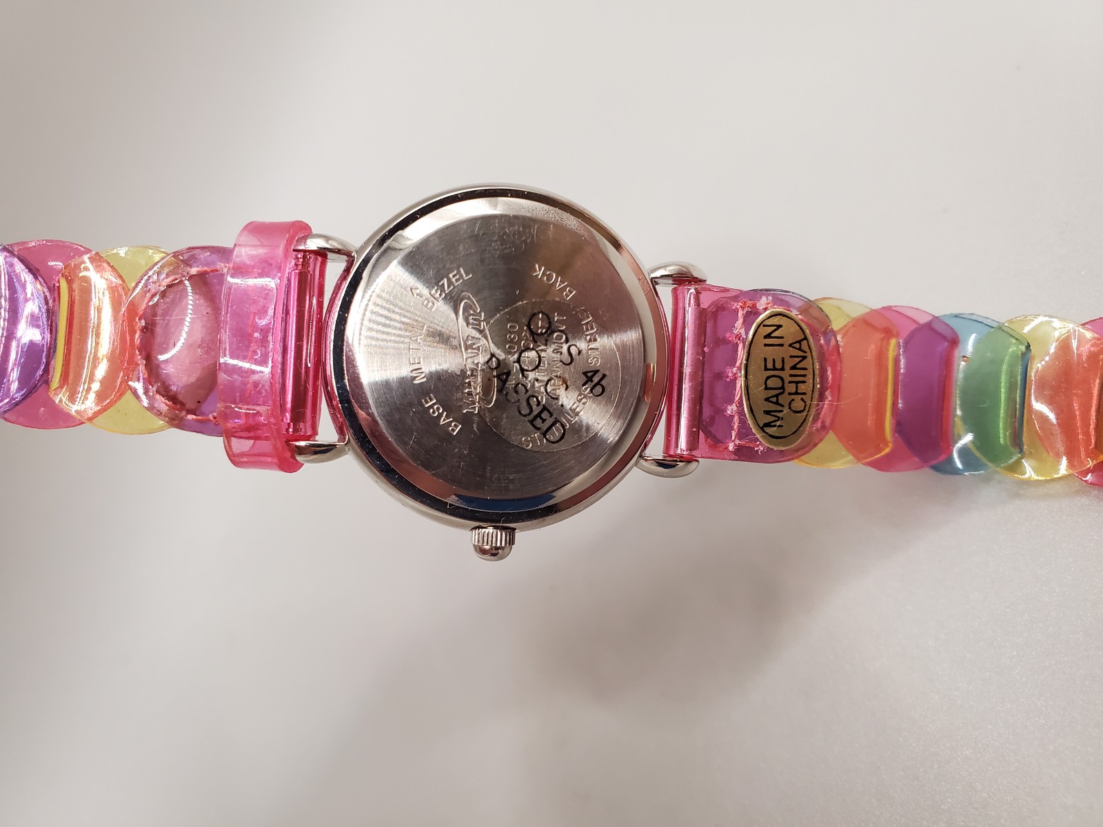 MILAN II Kids Quartz Watch Multi-Color Plastic Band White Dial Analog New in Box