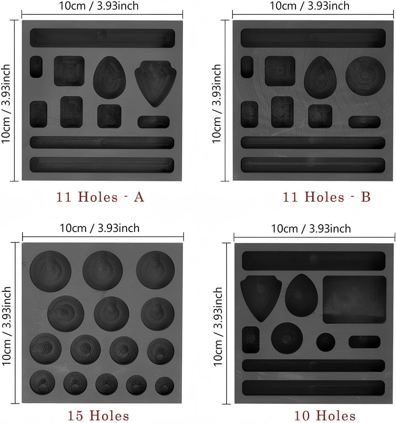 Graphite Mold 1PC for Casting Gold Silver Aluminum Copper Brass, High-Purity DI