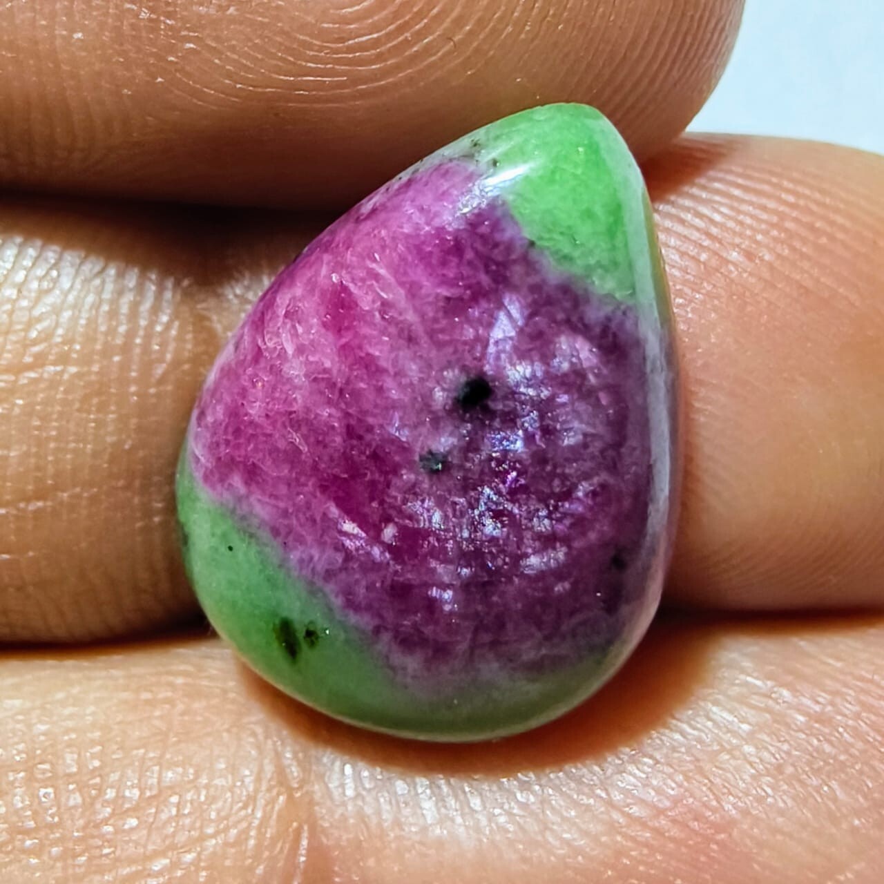 13.40 Cts Natural Ruby Zoisite Cabochon Gemstone 18.5×13.7×4.9 MM