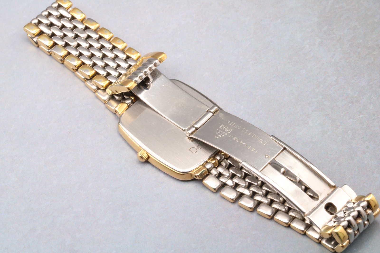 [Near MINT] Vintage OMEGA De Ville Cal.1378 Gold Square Quartz Men’s Watch JAPAN