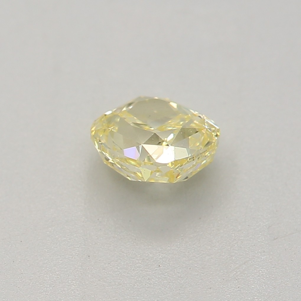 0.39 carat, Fancy Intense Yellow, Cushion Shape, SI1 Clarity, GIA