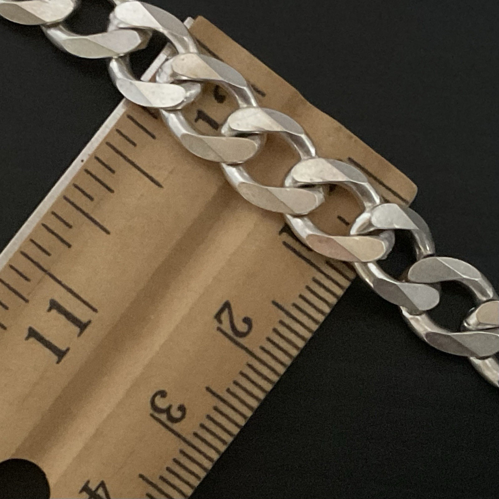 Vintage Sterling Silver Milor Italy Chain Bracelet 8.25”
