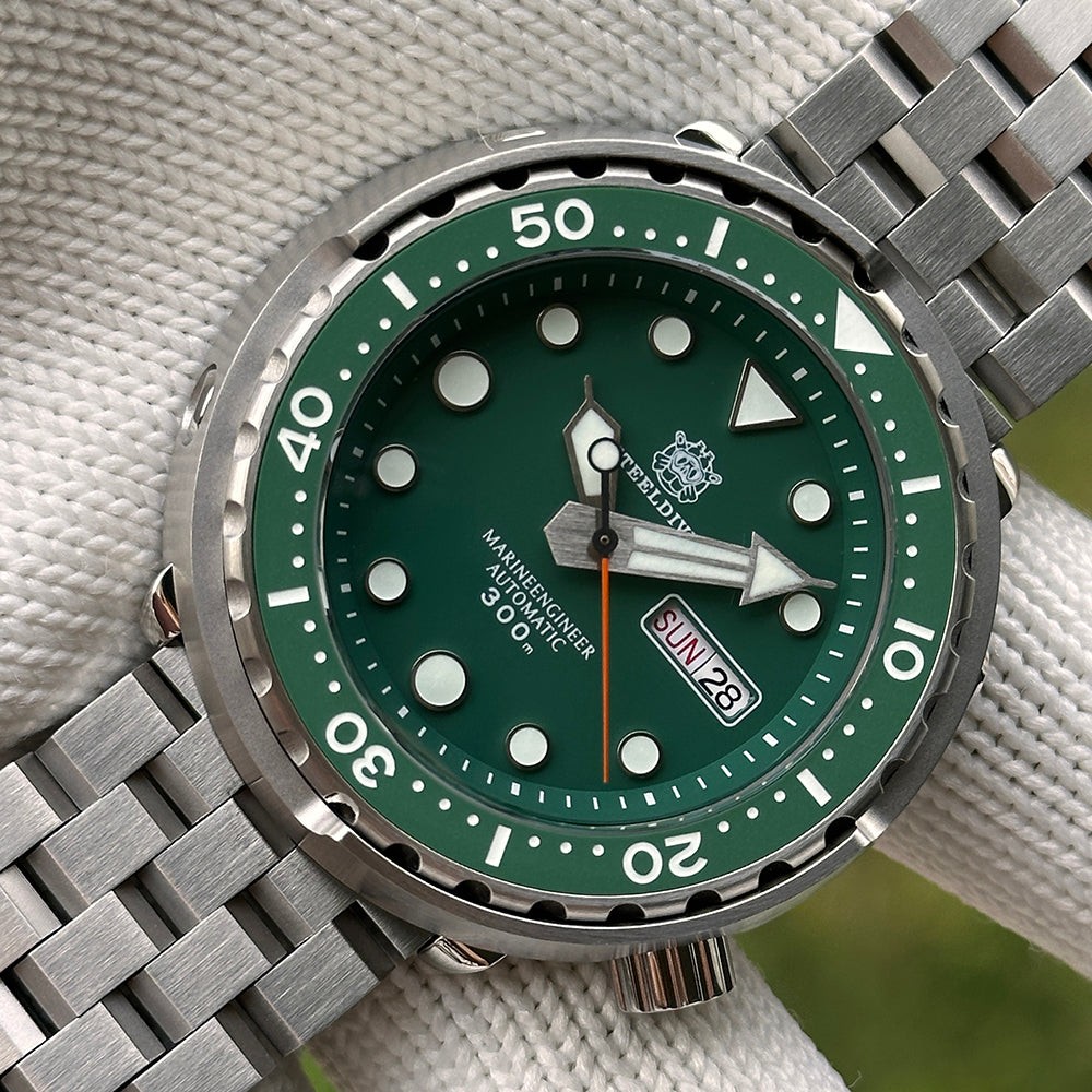 STEELDIVE SD1975W Mens 47.5mm Automatic Dive Watch NH36 Sapphire Steel