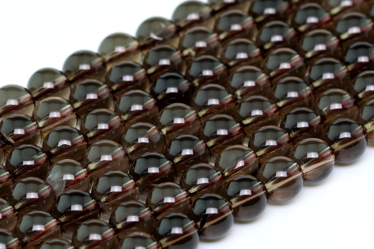 Natural Smoky Quartz Beads Grade AAA Round Gemstone Loose Beads 3-4/5-6/7-8/MM